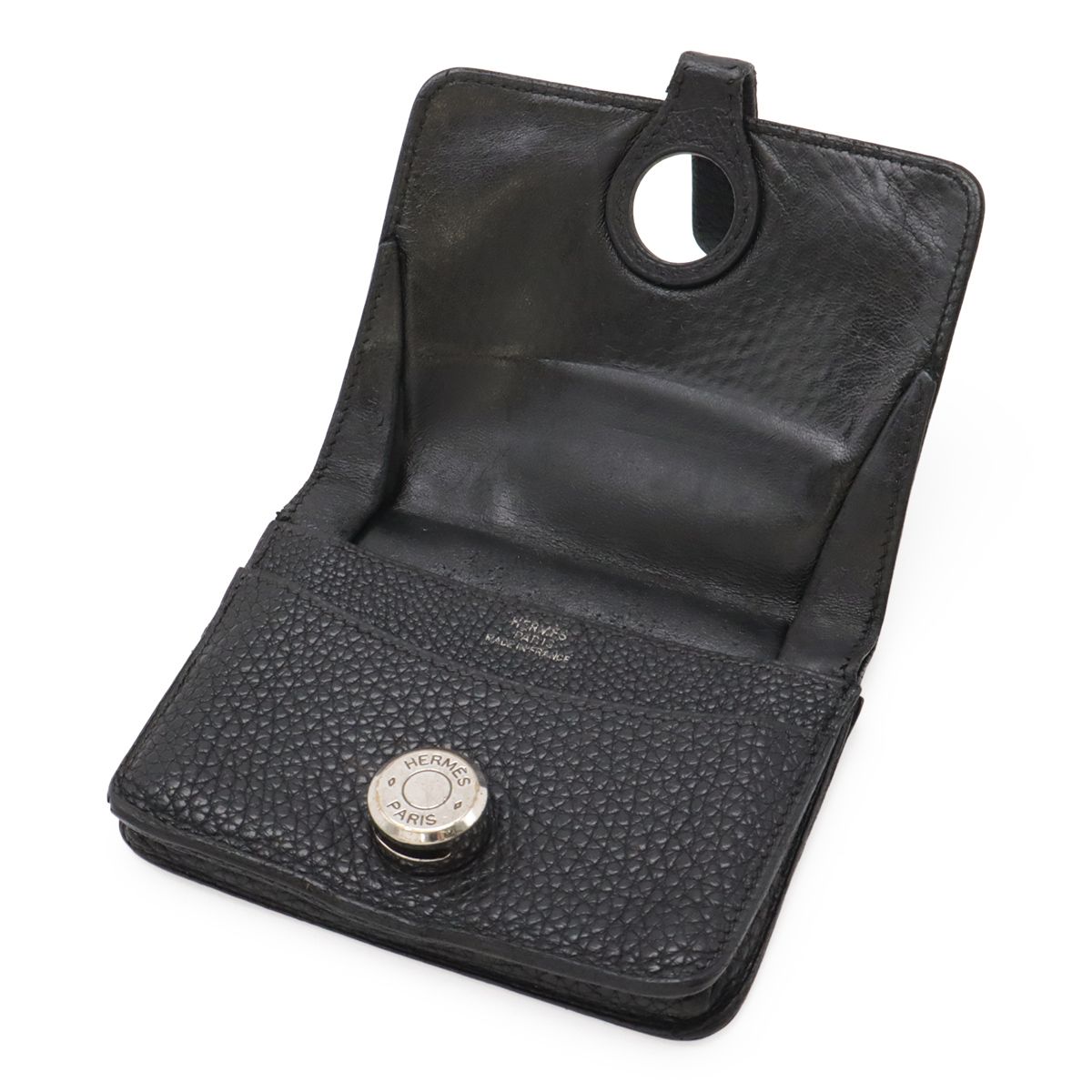 エルメス ドゴン コンパクト コインケース キーケース ブラック