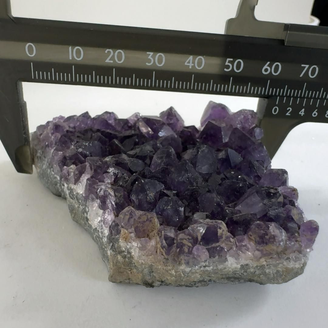 最上級AAA ウルグアイ産アメジスト 401g 濃厚紫 照り艶有り 美しい