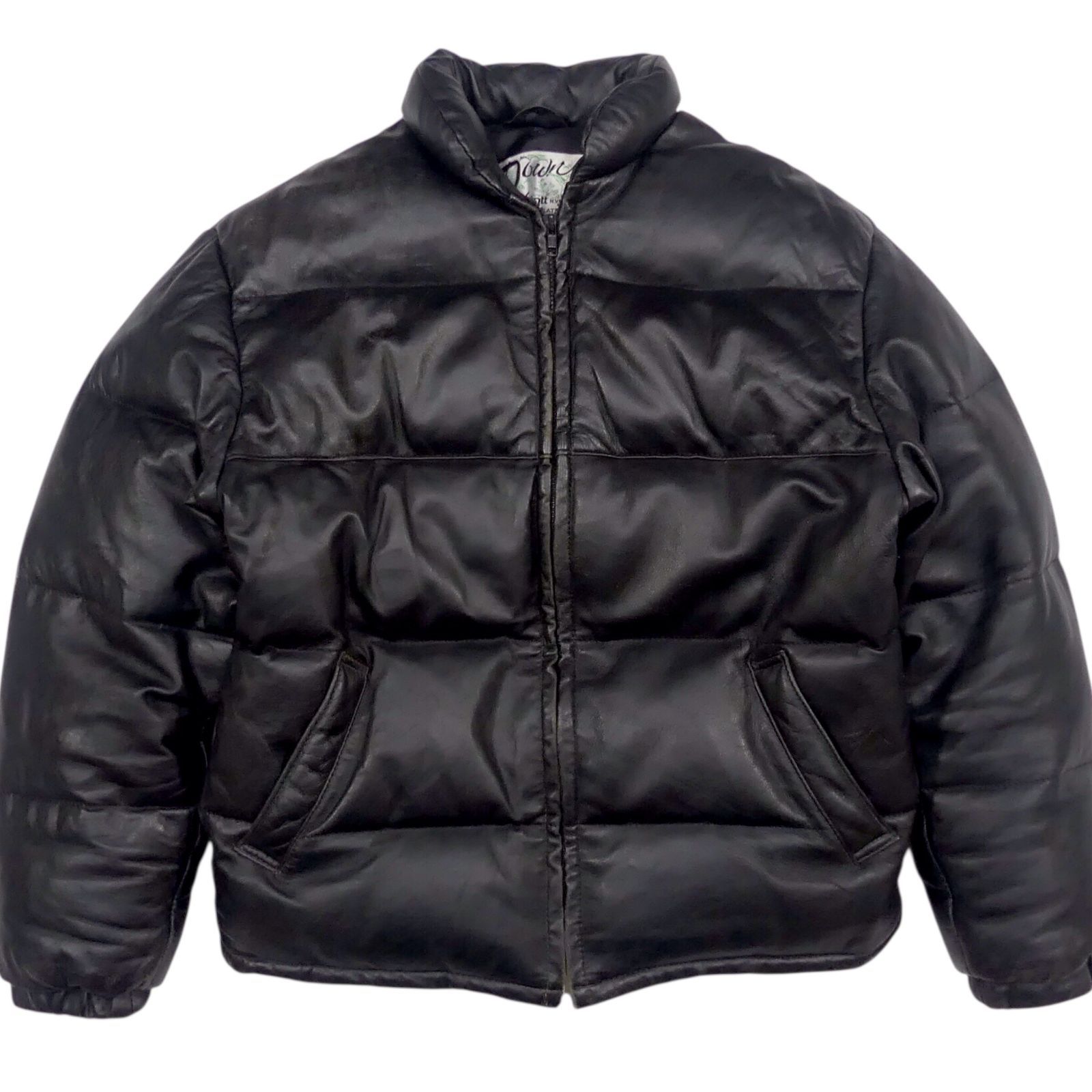 Schott ショット ダウンジャケット L レザー USA製 90s
