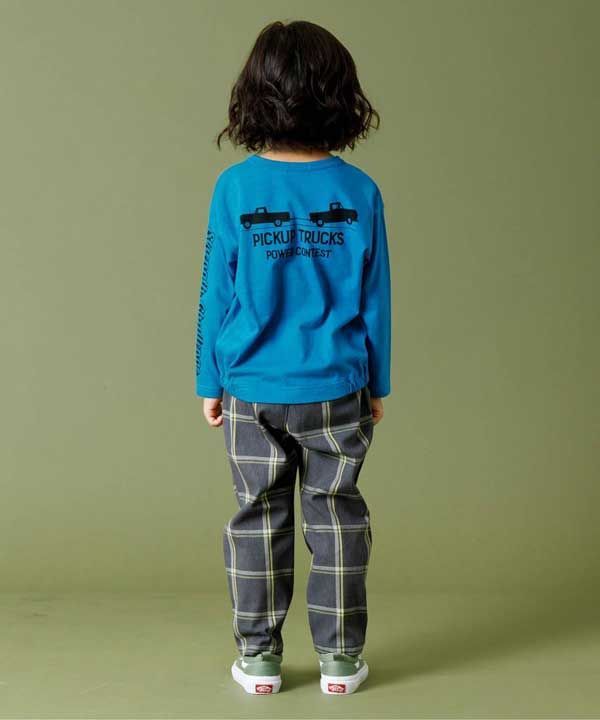 ★新品★エフオーキッズ（F.O.KIDS/f.o/FOキッズ）』4WD CAR 長袖Tシャツ　90cm　【キッズ/ベビー/子供服】(106114トップス　長袖　Tシャツ　お祝い　ギフト　出産祝い　ブルー ブラック　働＜車柄