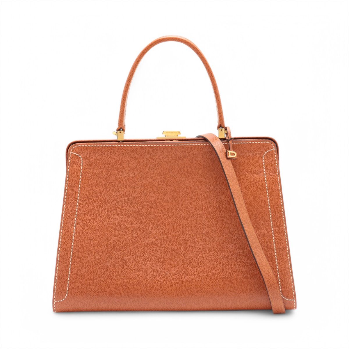 DELVAUX デルヴォー レザー 2WAY ハンドバッグ 斜め掛け クラシコ MM ブラウン 茶色 ブランド レディース MMM BZ15-5