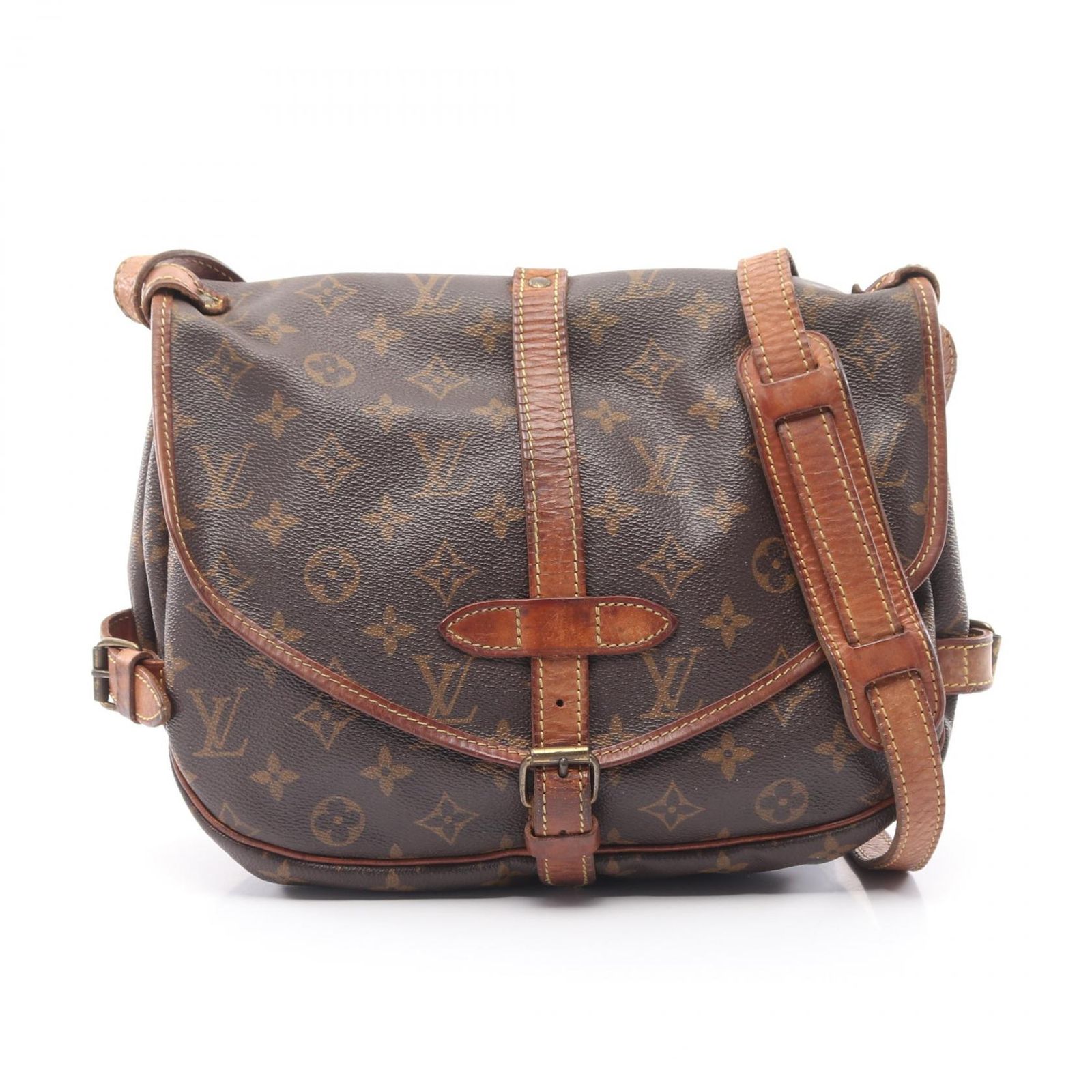 LOUIS VUITTON ルイ ヴィトン ソミュール30 モノグラム ショルダーバッグ