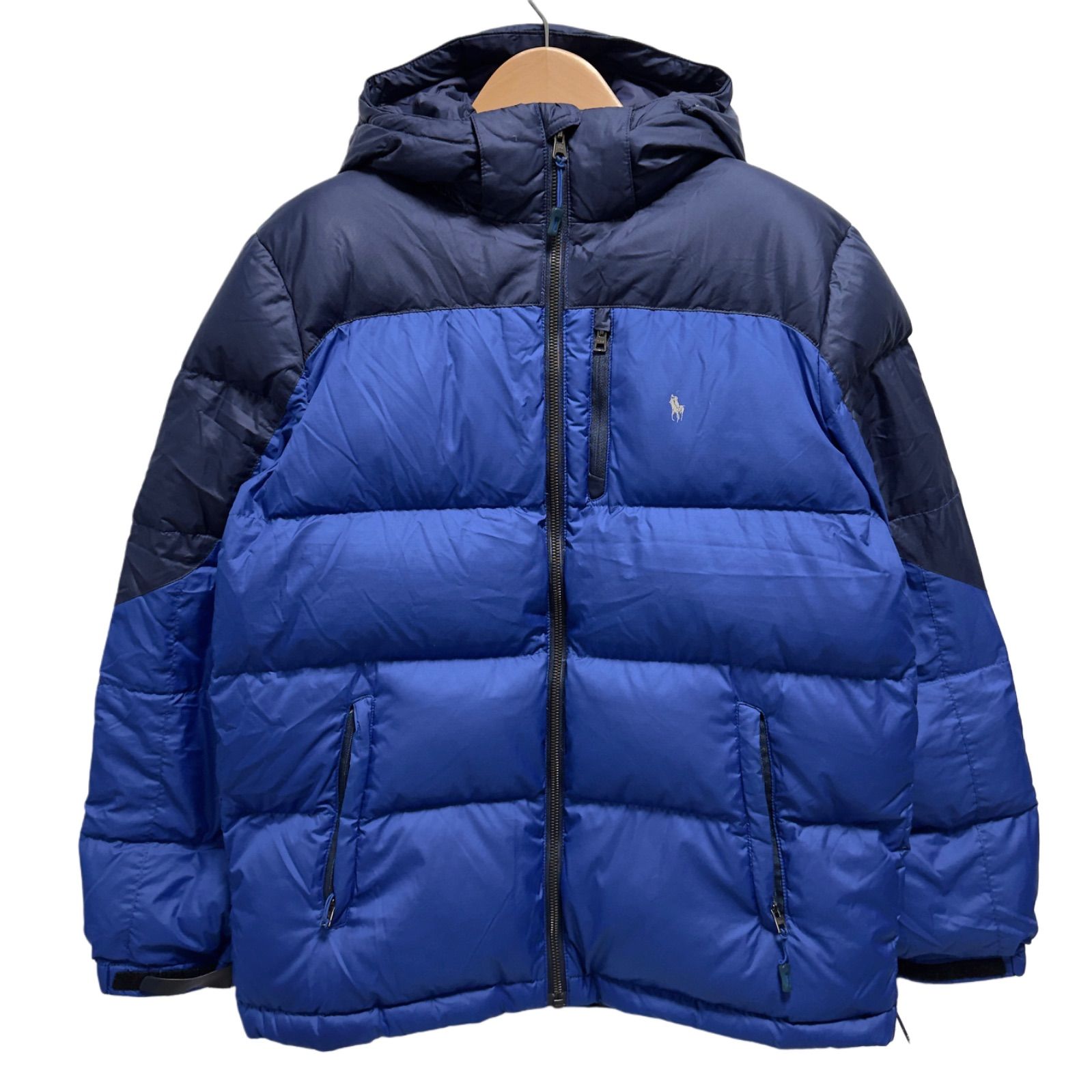 ラルフローレン ダウンジャケット キッズ 160 ポロ ラルフローレン ダウンジャケット 160 青 ビッグポニー ポロ