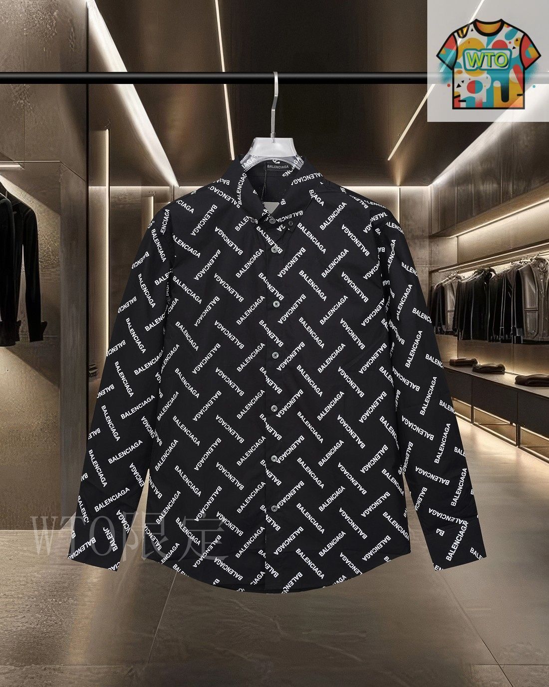 今日特価】Balenciaga バレンシアガ LOGO 長袖シャツ-1 - メルカリ
