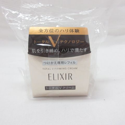 ELIXIR トータルVクリーム 50gと付け替えレフィル50g エリクシール トータルV ファーミングクリーム つけかえ用 ( 50g