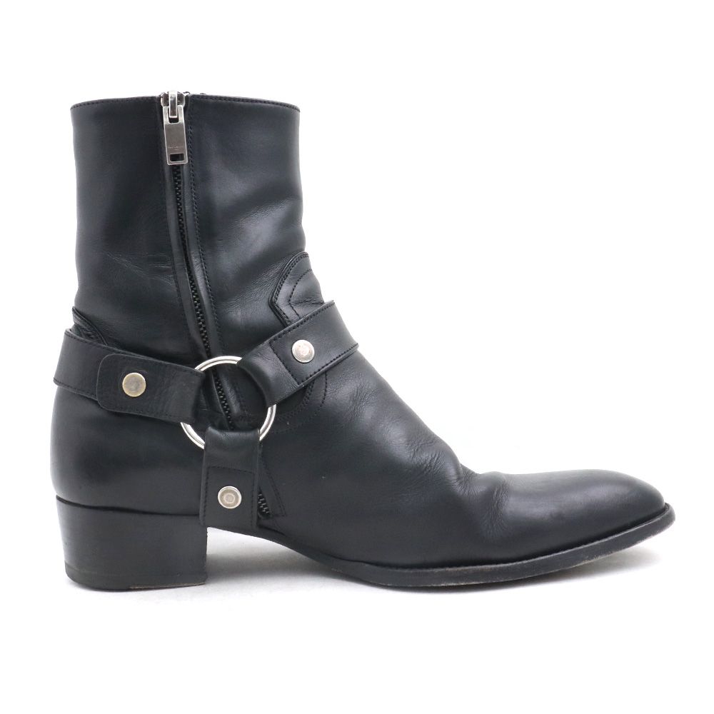 Saint Laurent リングブーツ 41 サンローラン チェーンリングブーツ スエード 41