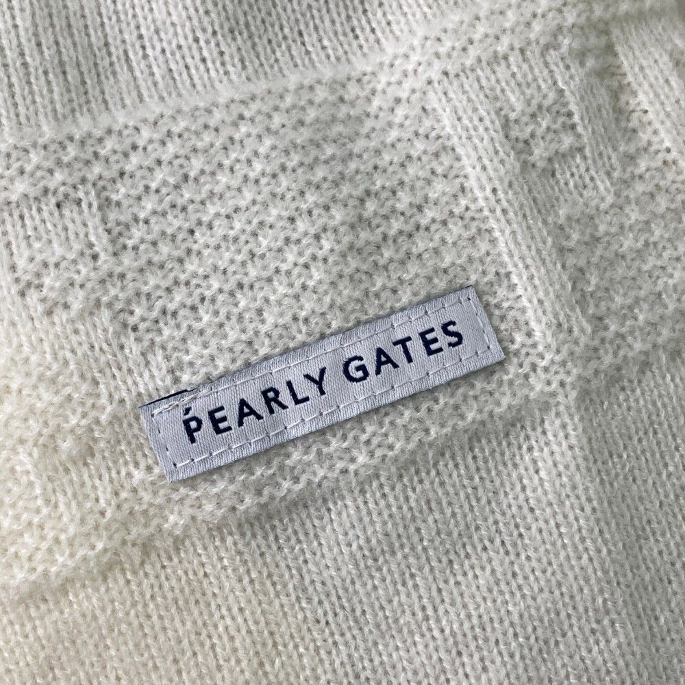 サイズ：2 PEARLY GATES パーリーゲイツ 2023年 ニットジャケット  ホワイト系 [240101454980] ゴルフウェア レディース ストスト PEARLY GATES パーリーゲイツ 2023年 ニットジャケット ホワイト