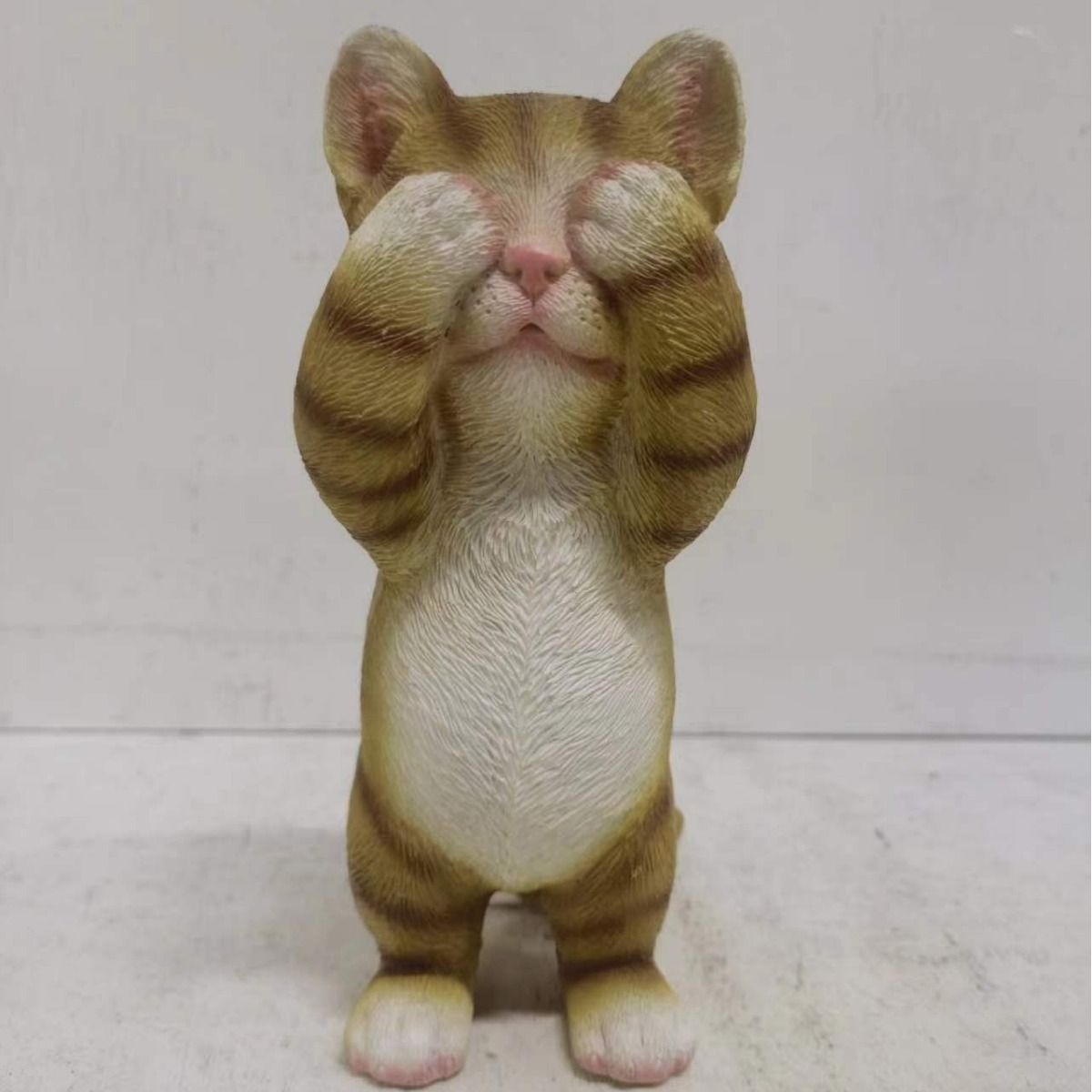 猫の置物3個セット かわいい 園芸装飾 カントリー風 ガーデン
