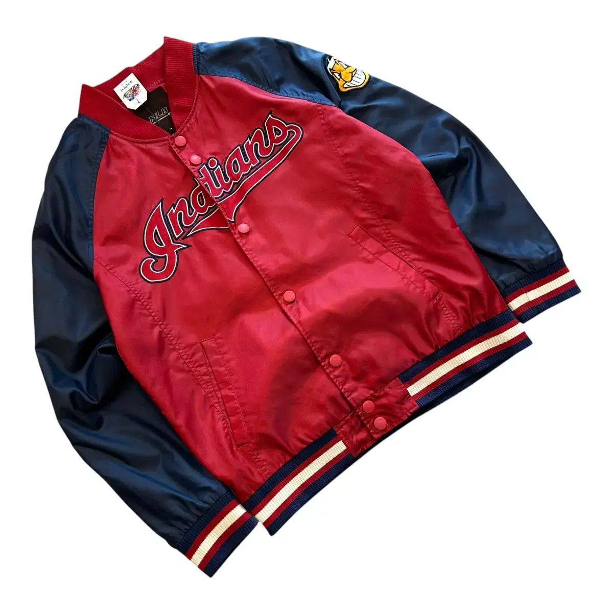100 MLB インディアナ ビッグロゴ スタジアム ウインドブレーカー ジャケット