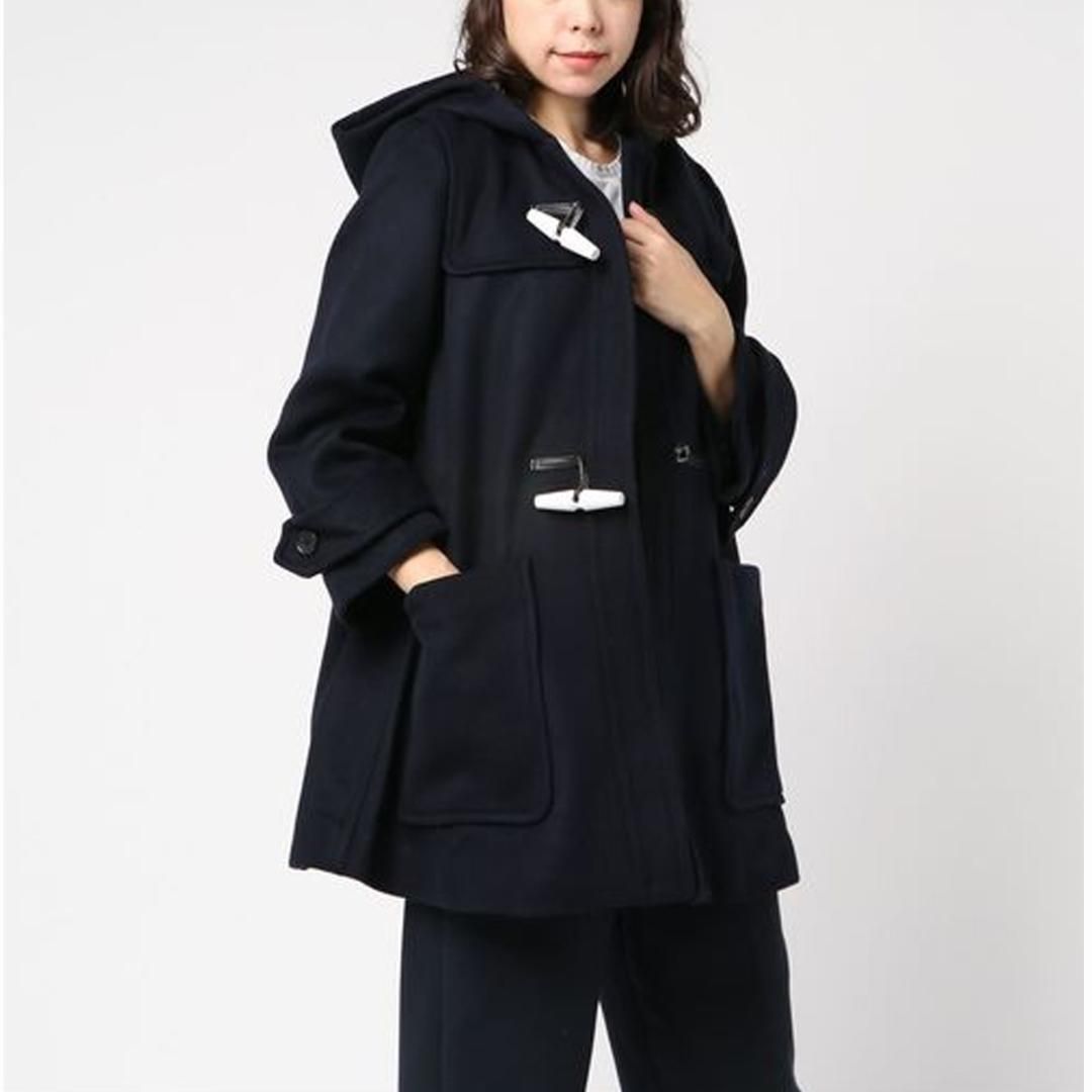 377 アッパーハイツ カシミヤ混 ラムウール ダッフルコート