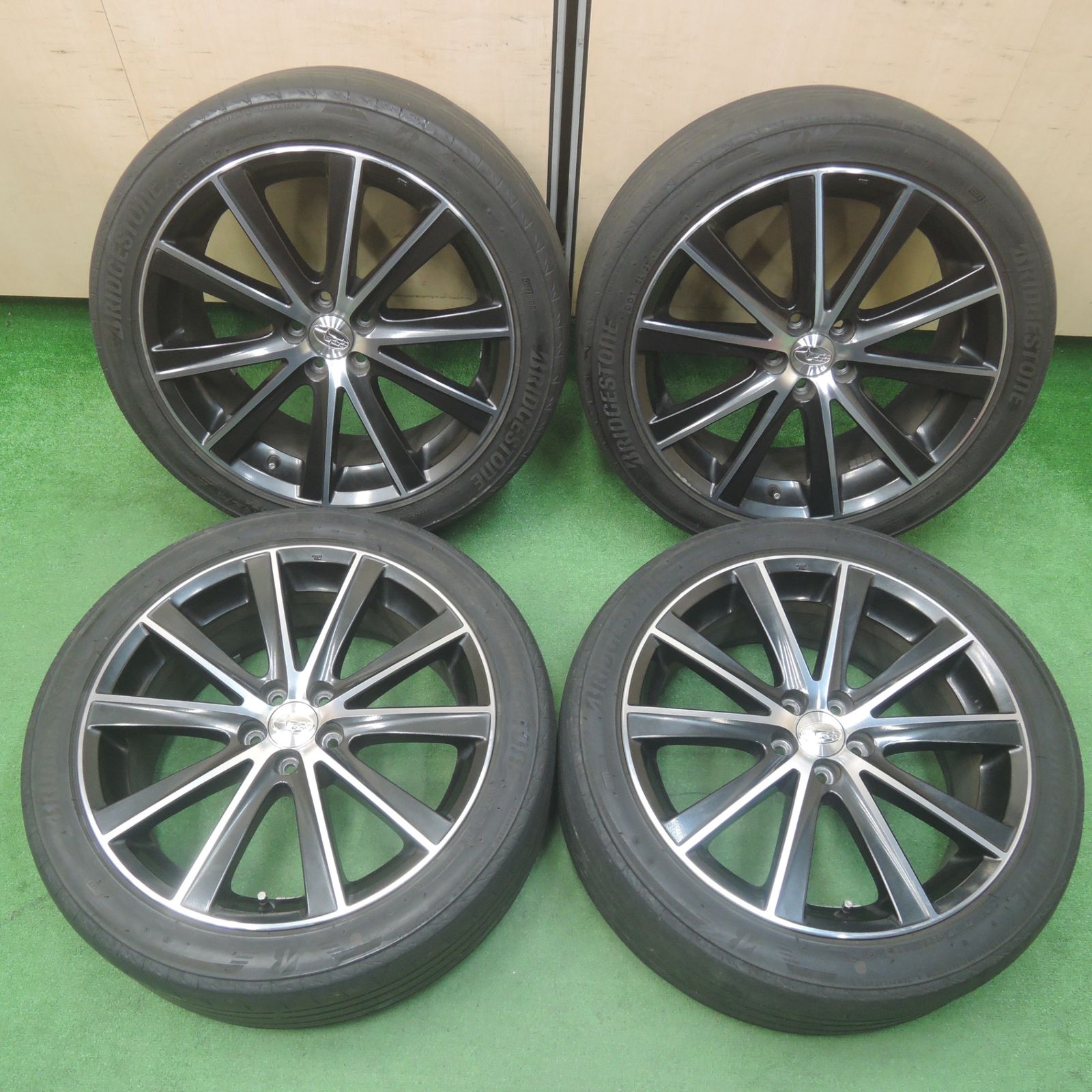 *送料無料* キレイスバル レガシィ 純正 225/45R18 ブリヂストン ポテンザ S007A 18インチ PCD100/5H4020207SYノ