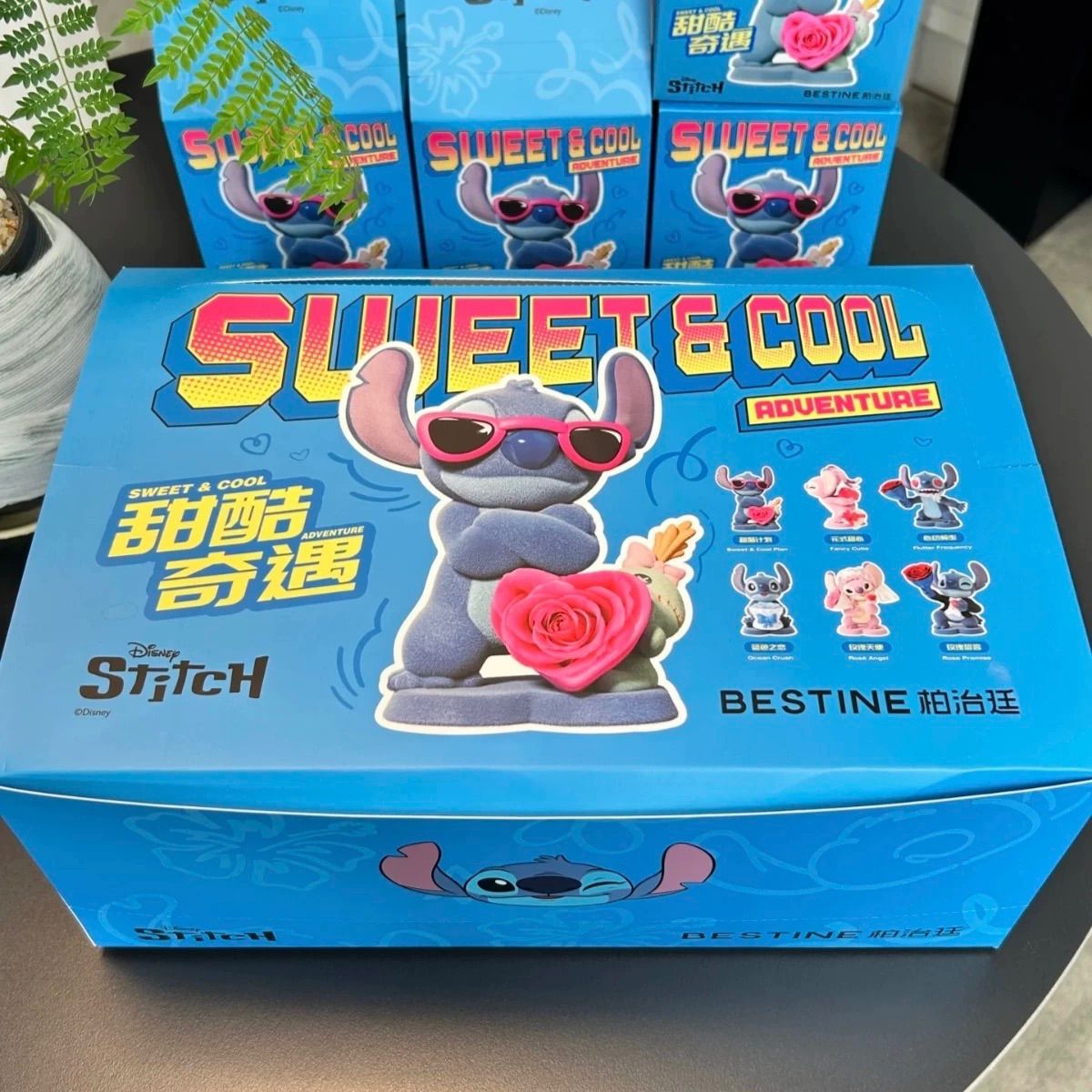 6点 ｜ Disney Stitch スティッチ 史迪奇甜酷奇遇” 甘い恋” 中国 モデル ｜モコモコ｜ふわふわ｜触って感じる blue 6点