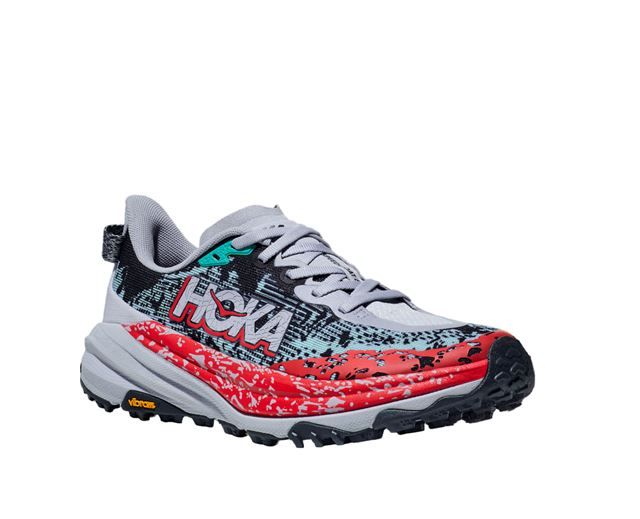 【新品】HOKA ONE ONE ホカ オネオネ M SPEEDGOAT 6 1147791 GULL/STORMYSKIES メンズ スピードゴート6 幅D 厚底 トレイルランニングシューズ ビブラムソール メガグリップ ランシュー スニーカー 靴 クッショ