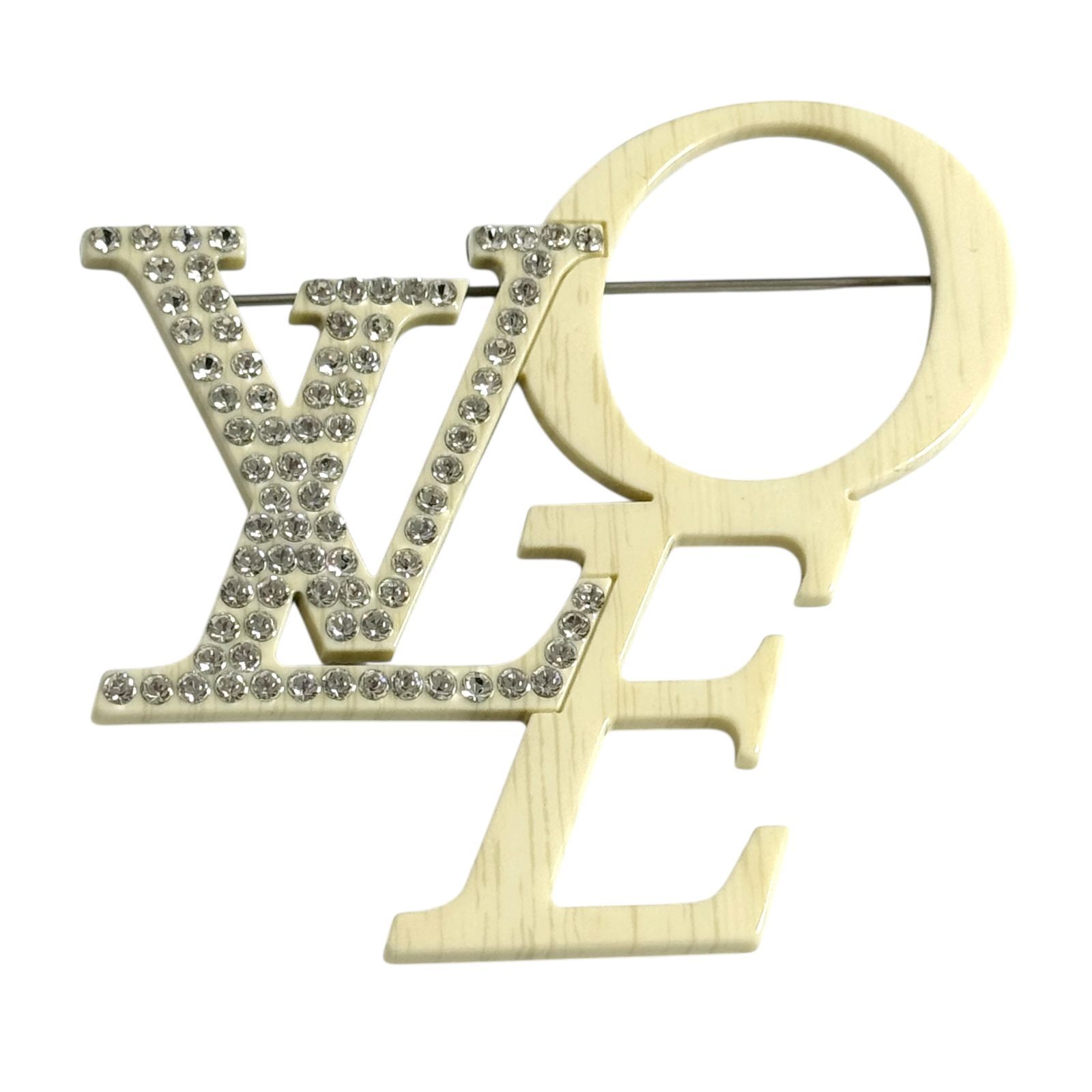 ルイヴィトン レディース メンズ ブローチ ブロッシュ ザッツ ラブ LV ロゴ