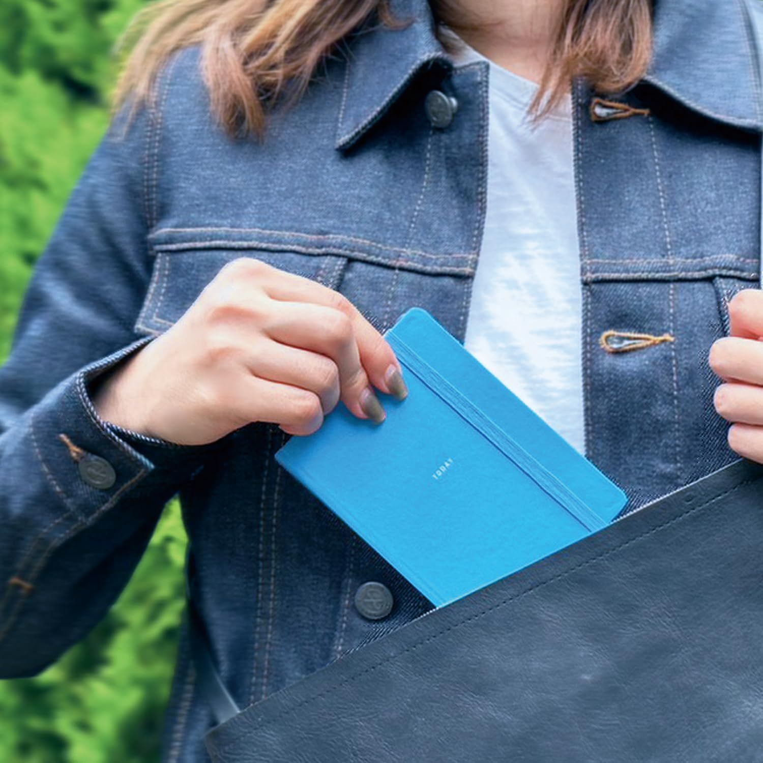 ラコニック 手帳 ポケットログ ダイアリー 日付けフリー B 7変形 ゴム付きハードカバー 黒 LPL 02 BK