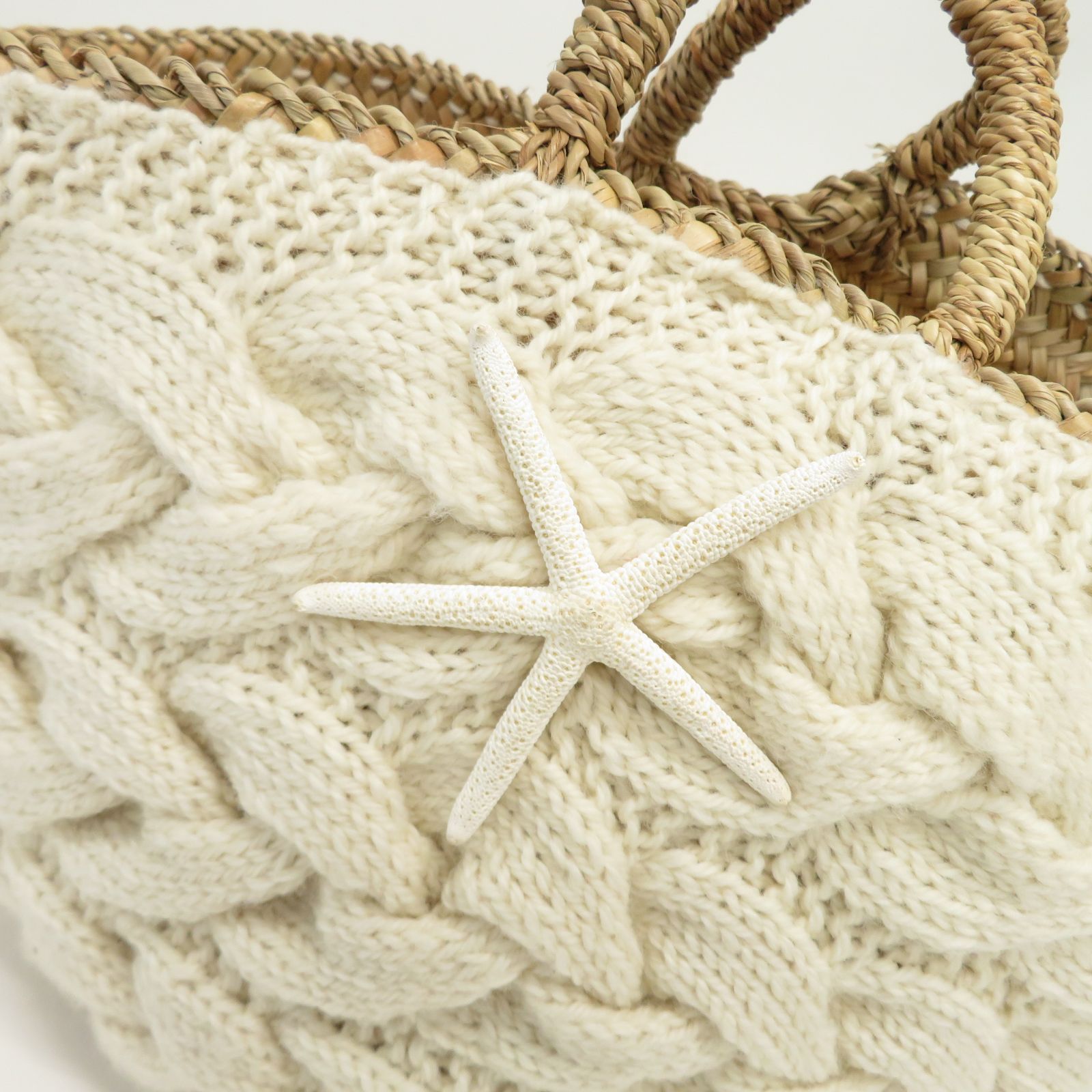 tucci　Beyond the reef シェル ニットカゴバッグ Beyond the reef ビヨンドザリーフ 毛糸 シェル ニットカゴ