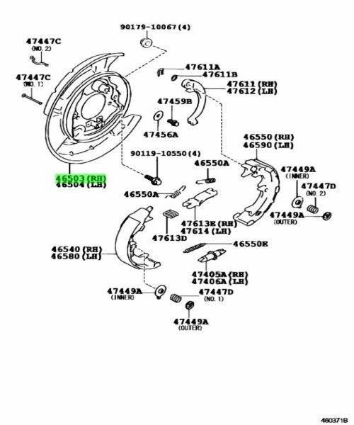 トヨタ 純正 アルテッツァ ジータパーキングブレーキ プレート 右 PLATE PARKING BRAKE RH 46503-30090 TOYOTA LEXUS Genuine JDM