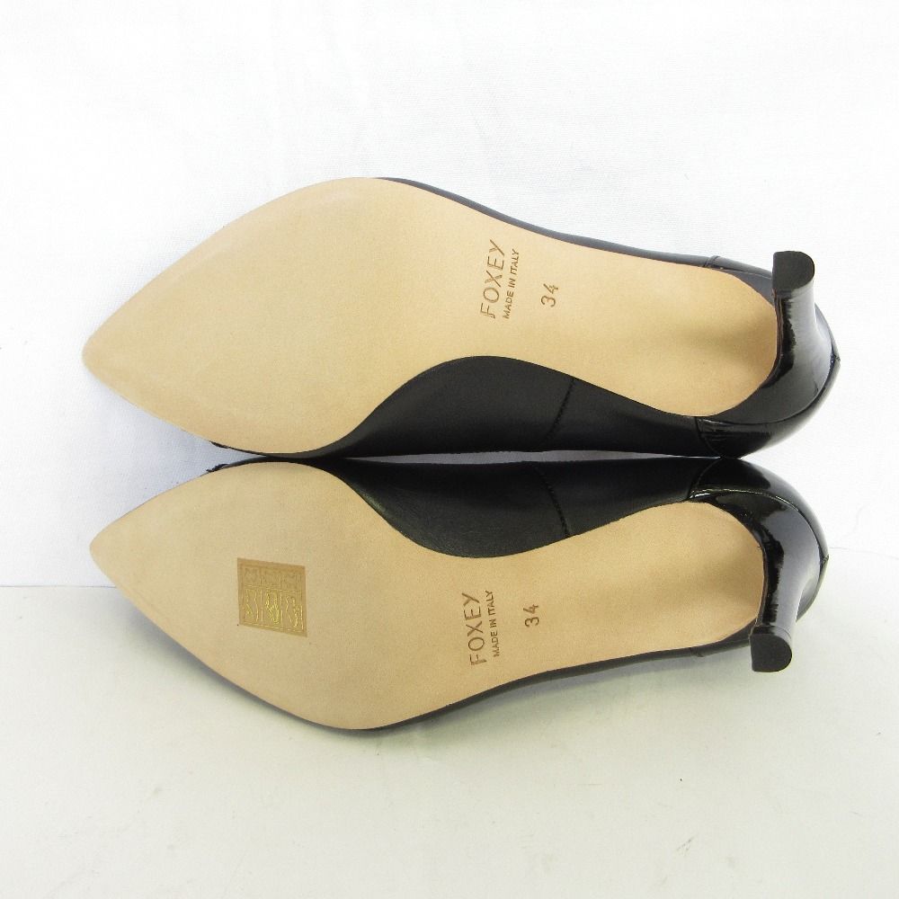 未使用 FOXEY フォクシー ポインテッドトゥ ハイヒール パテント  