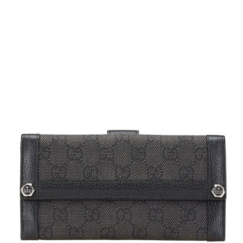 グッチ GGキャンバス 231839 ブラック キャンバス レザー レディース GUCCI 1-0203568