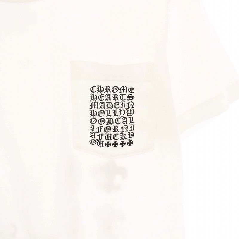 クロムハーツマルチアイコンTシャツ カットソー 半袖 Lホワイト クロムハーツ CHROME HEARTS Multi Icon Tee マルチアイコンTシャツ