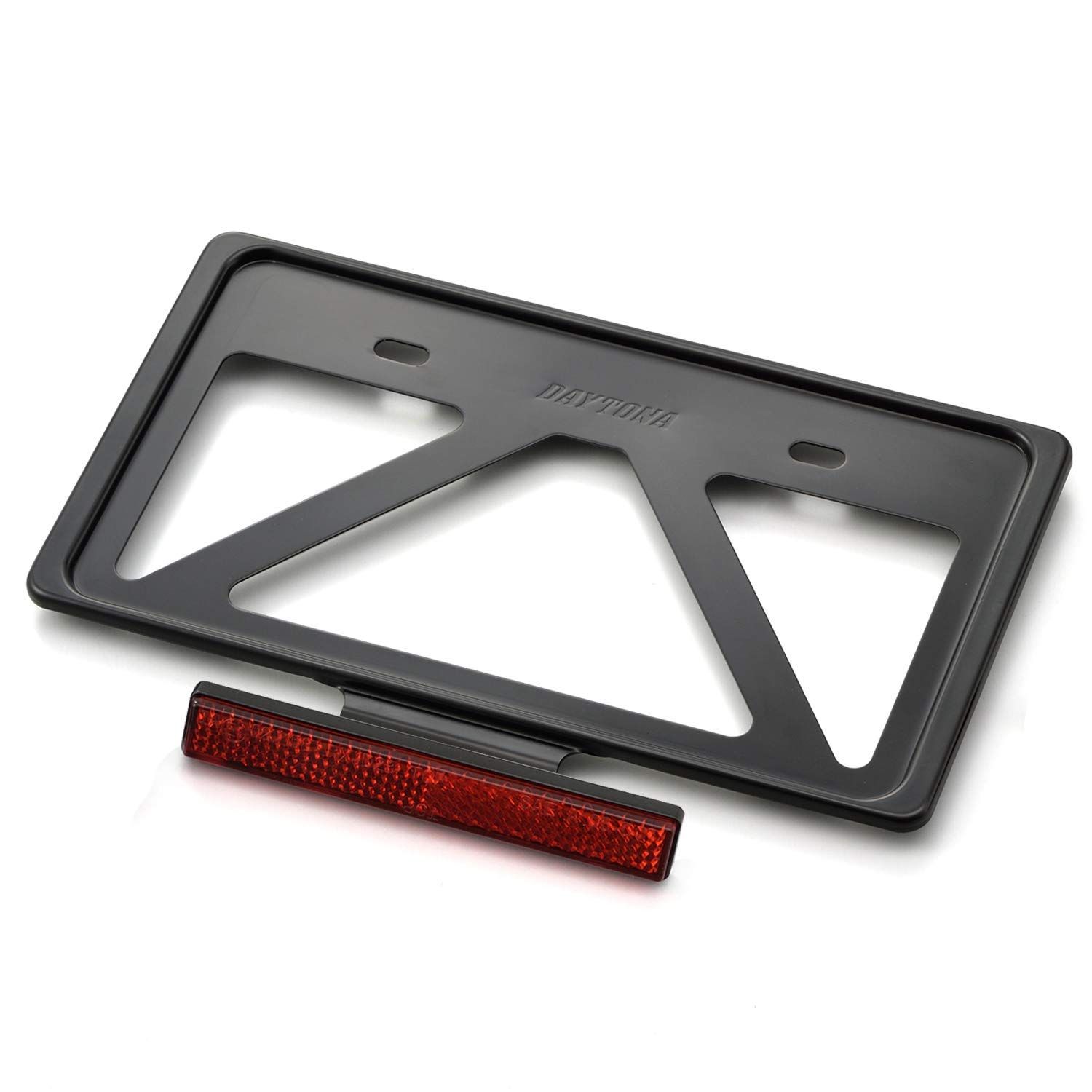 【在庫処】【セール中】【限定商品】【今がお買い時！】【早い者勝ち】デイトナ(Daytona) バイク用 ナンバープレートホルダー 21年新基準対応 126cc以上用 軽量型 リフレクター付き ブラック 9