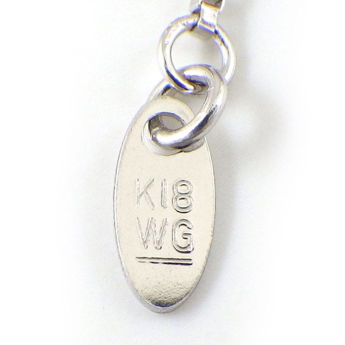 【5069】K18wg ダイヤモンド　ネックレス　フラワー 楽天市場】K18WG/YG/PG ダイヤモンド フラワー ネックレス