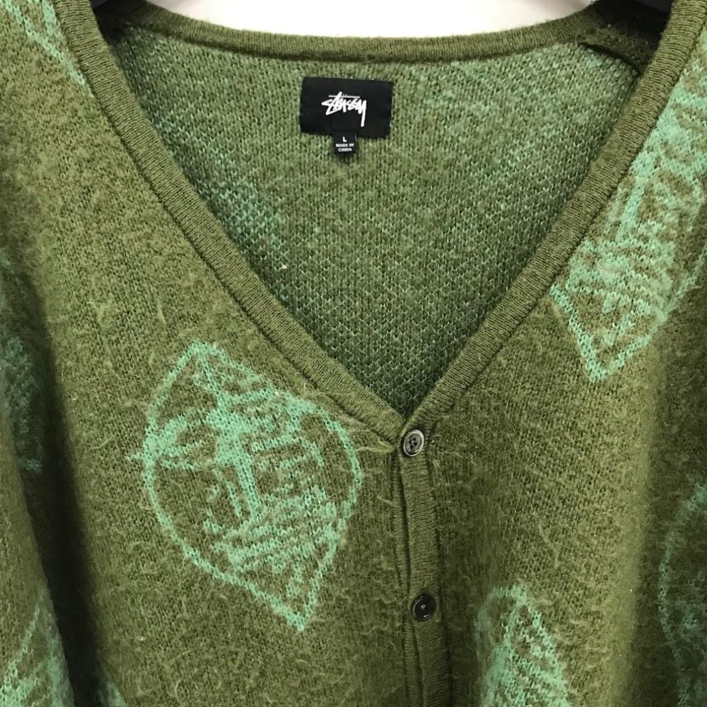 08w6972 STUSSY ステューシー Mohair Mask Cardigan モヘア