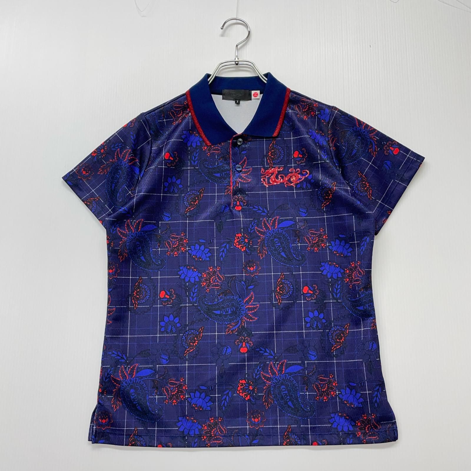 ダンスウィズドラゴン★4 LL 黒 白 シルバー★半袖 ポロシャツ ストレッチ ダンスウィズドラゴン☆4 LL 黒 白 シルバー☆半袖 ポロシャツ