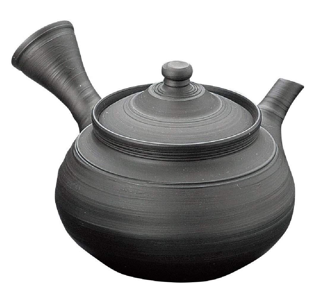 PatternName 風月 黒泥急須 270ml 常滑焼5-109風月 15号黒泥筋引急須 木 270ml AM-T5-109