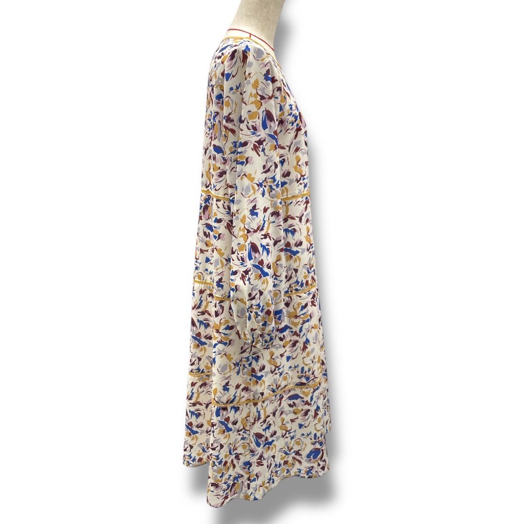 SHIPS 花柄 半袖ロングワンピース Lサイズ ships花柄ワンピース SHIPS 花柄 半袖ロングワンピース Lサイズ SHIPS