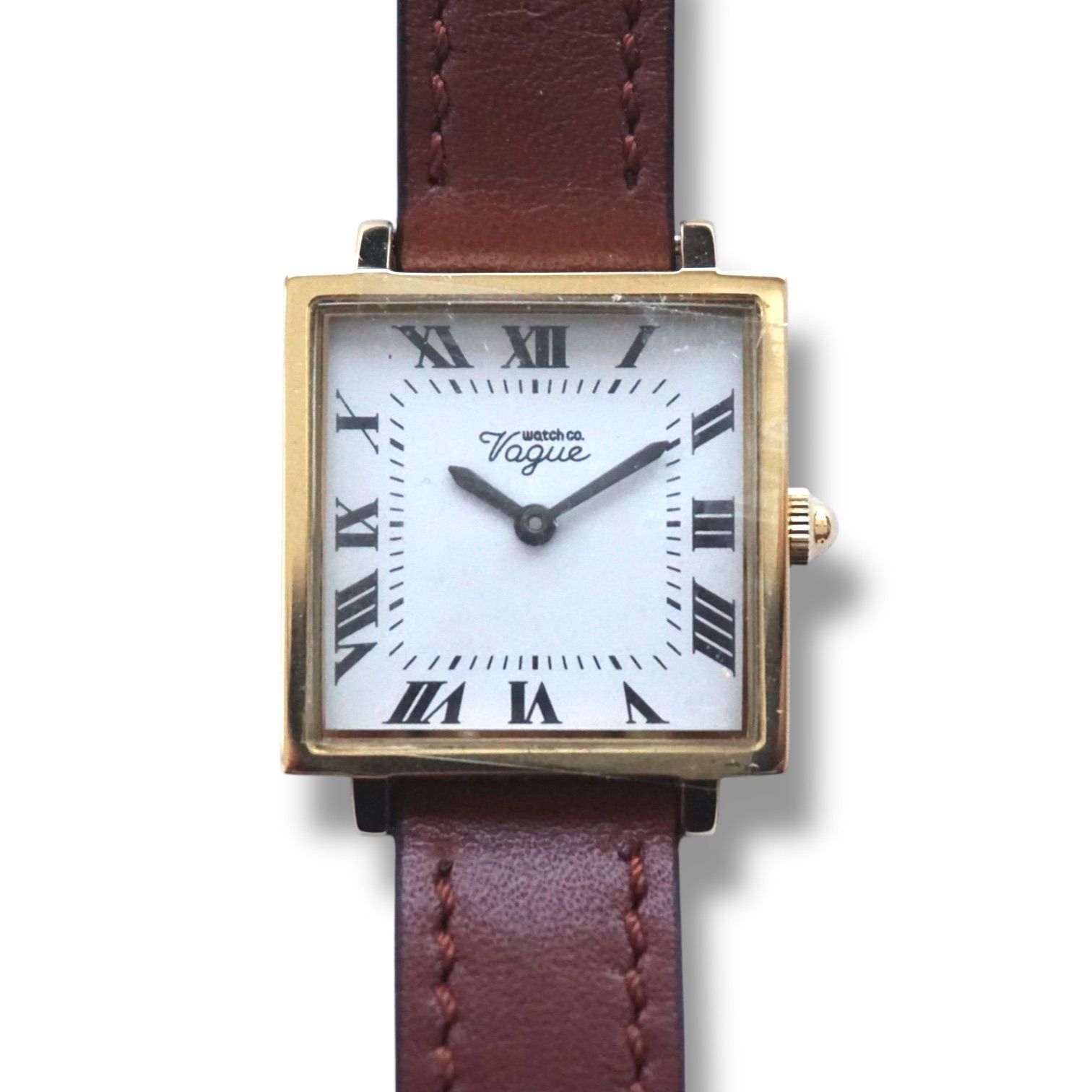 Vague Watch Co. ヴァーグウォッチ Carre カレ ホワイト文字盤 ユニ