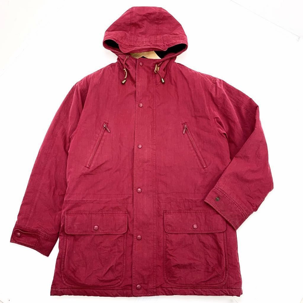 90s ☆ L.L.Bean 裏地ライナー付◎ 厚手 中綿 マウンテンジャケット マウンテンパーカー 表記M 実寸L相当 アウトドア エルエルビーン■AG47