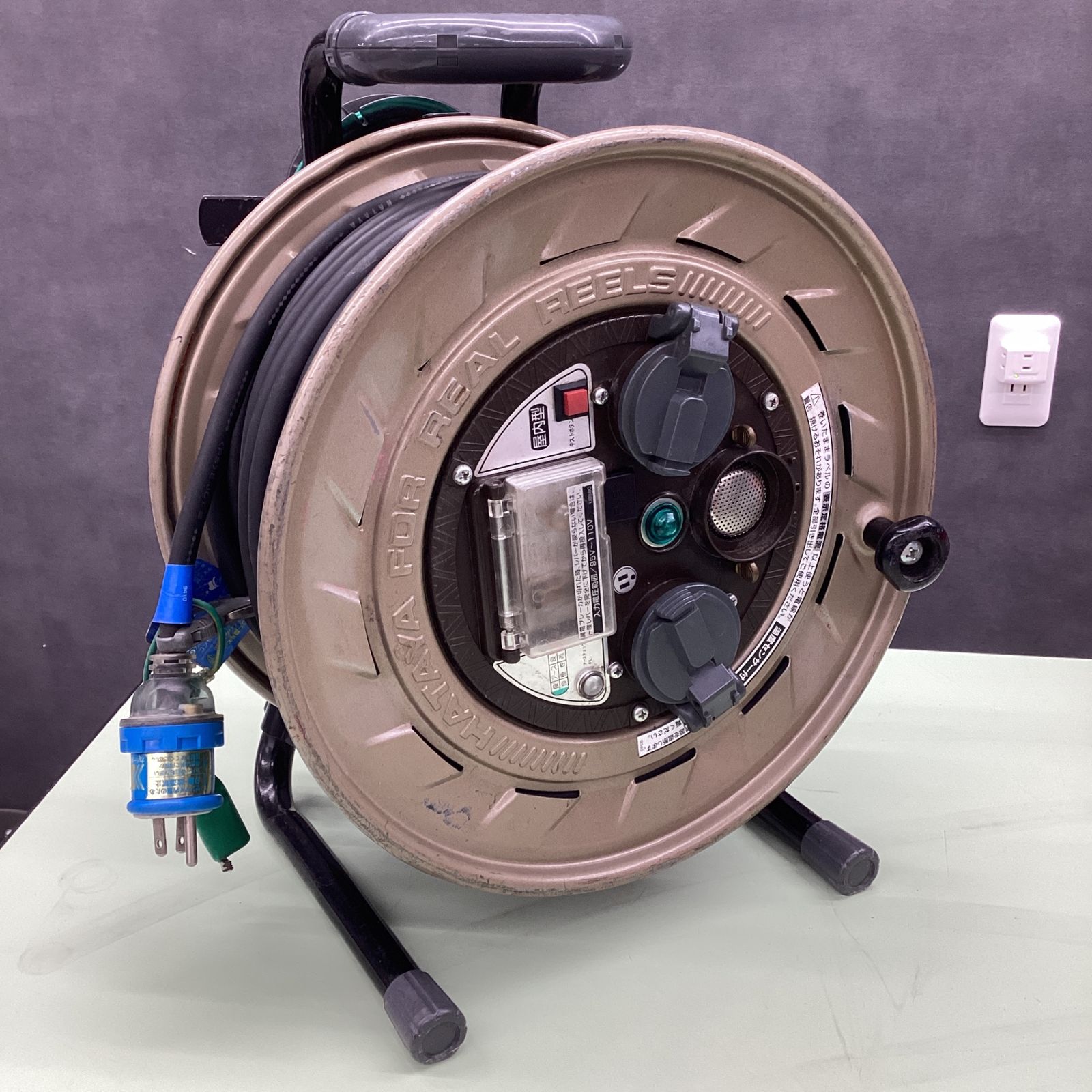 ハタヤ金属感知機能付 標準型メタルセンサーリール 100V型 MSB-301KX