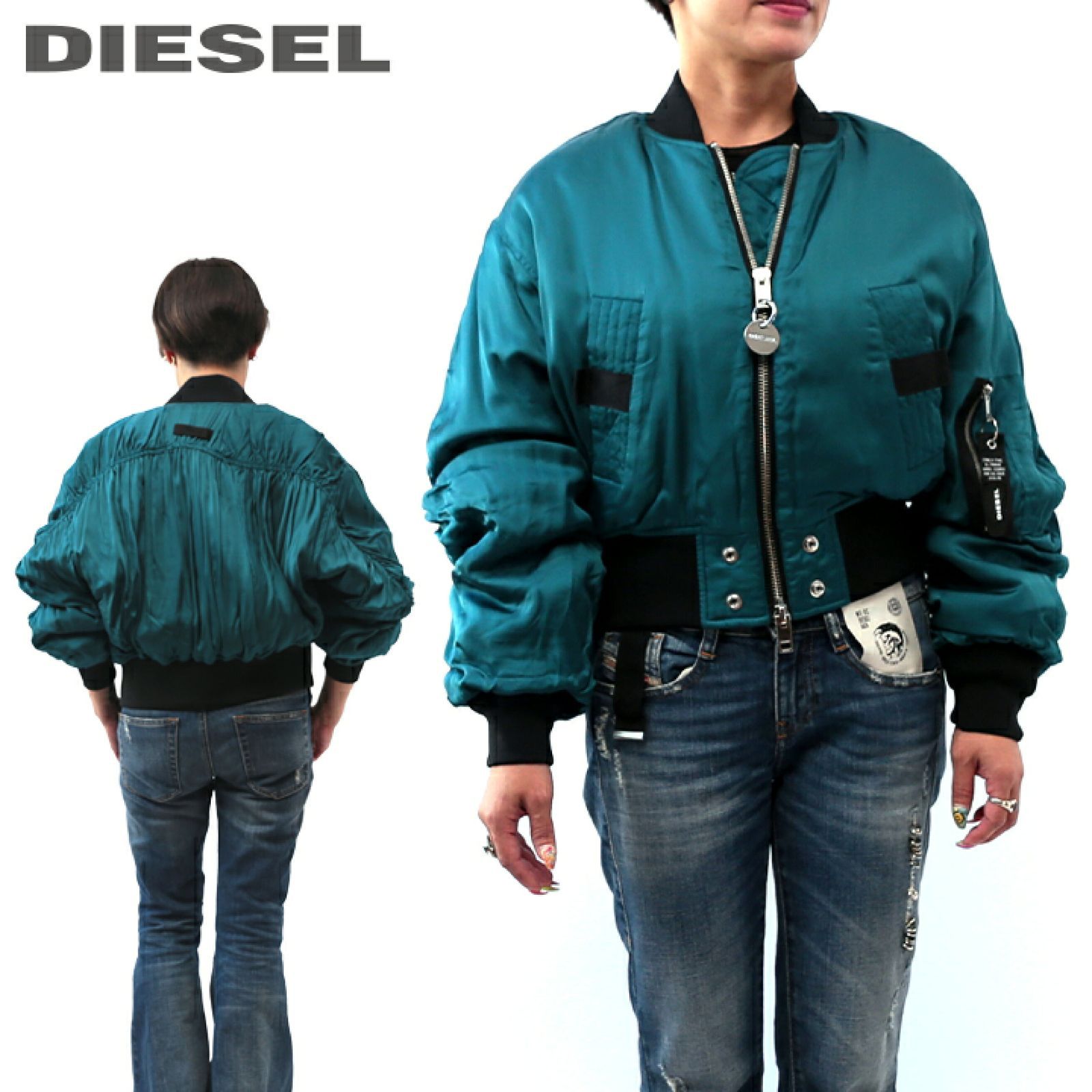 未使用品】DIESEL ディーゼル レディース ボンバージャケット XSサイズ