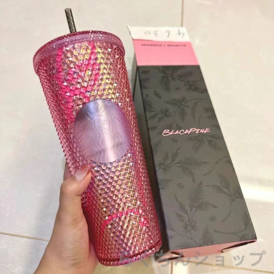 新品 日本未発売 ブラック ピンク BLACKPINK Starbucksコラボ