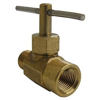 LASCO 17-1901 1/8-Inch Female Pipe Thread by 1/8-Inch Male Pipe Thread Straight Brass Needle Valve by LASCO