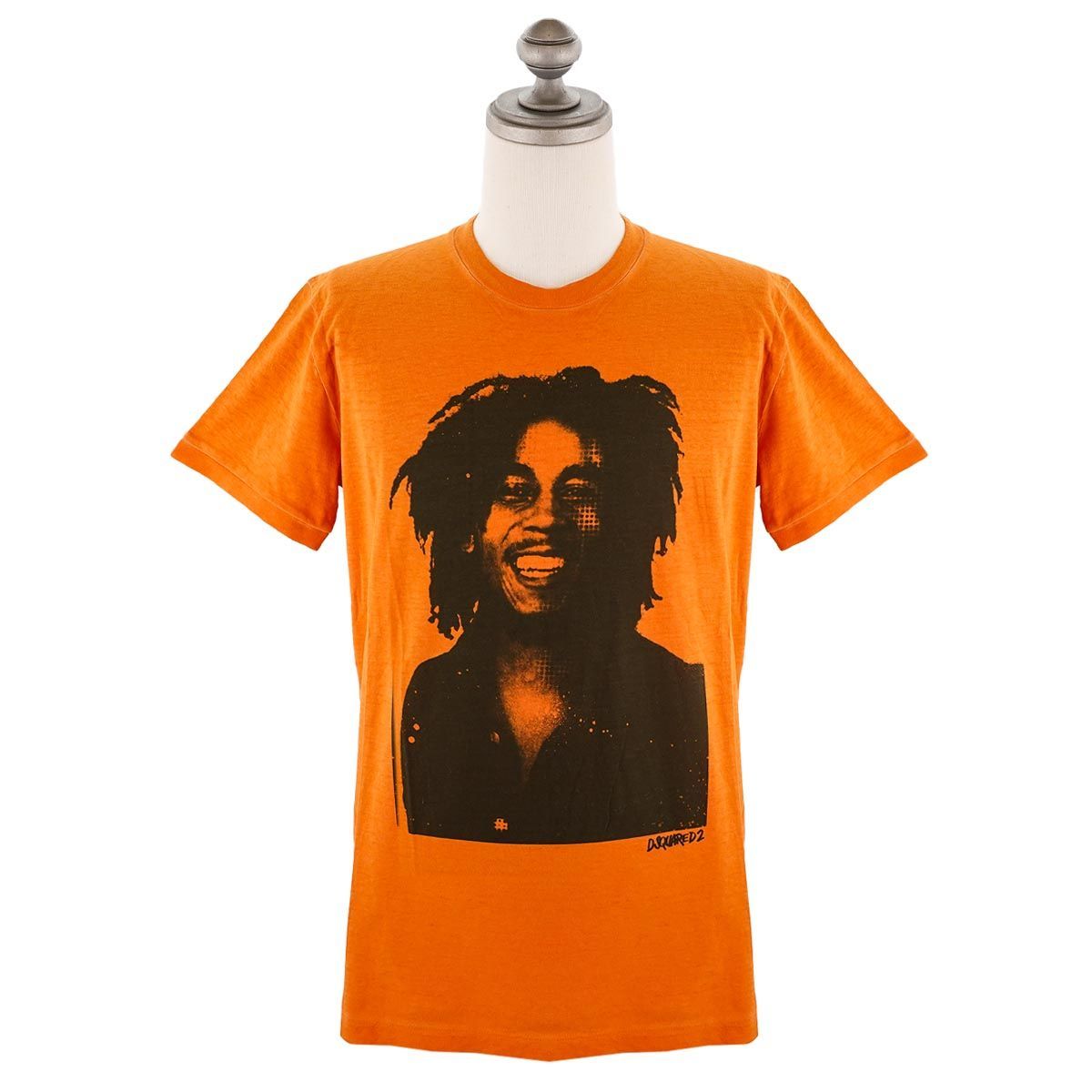 DSQUARED2 ディースクエアード 半袖Tシャツ S71GD1256 S22507 D2 MALE MAIN COLLECTION メンズ 男性 ボブマーリー 183 ORANGE オレンジ