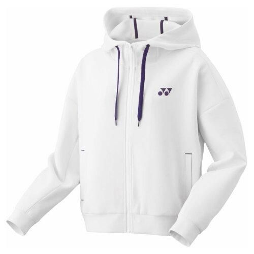 【新品・5営業日で発送】YONEX ヨネックス ウィメンズスウェットパーカー (57080) 色 : ホワイト サイズ : M 