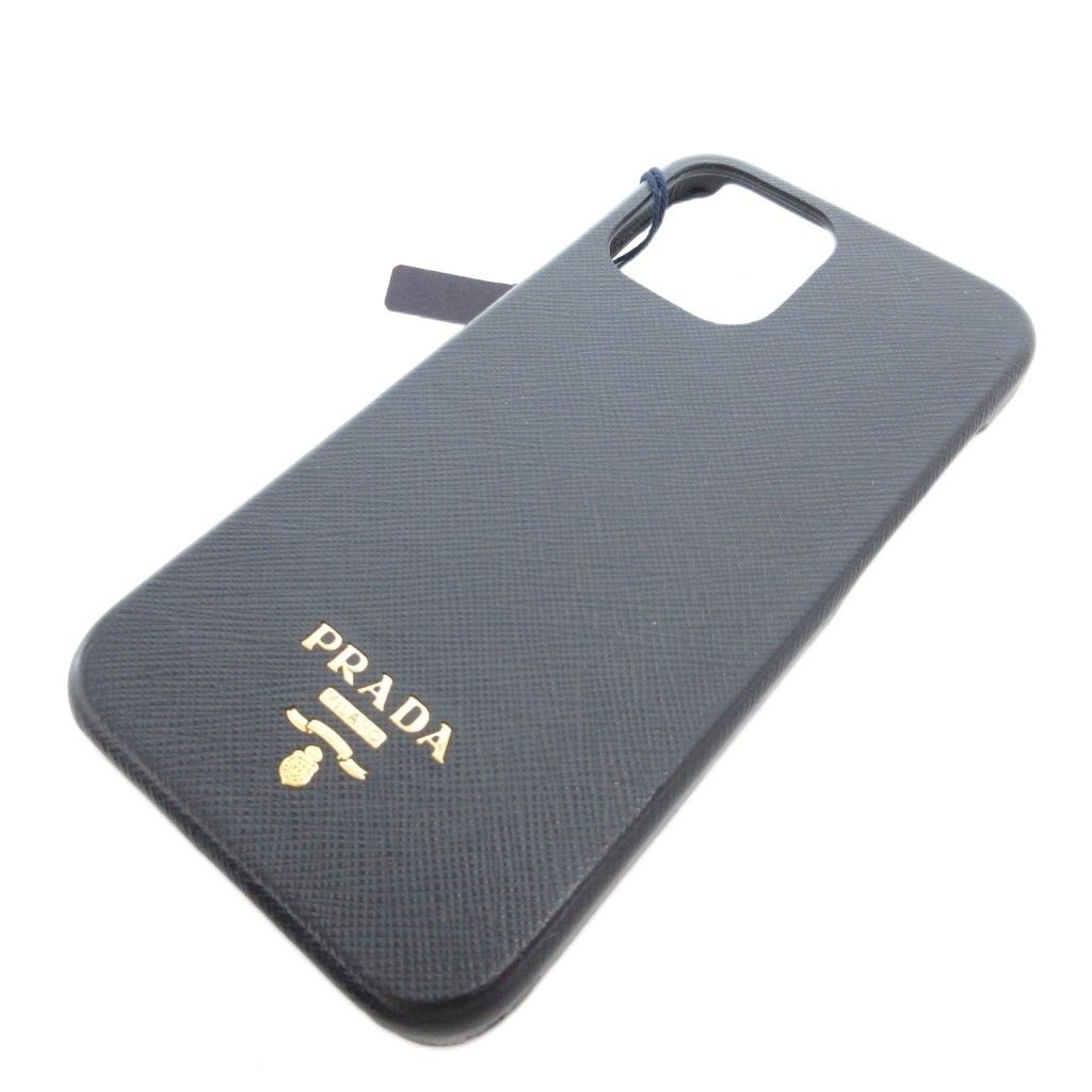 プラダ PRADA 美品 iPhone 13Pro スマホケース 購入 ロゴ 黒 ブラック