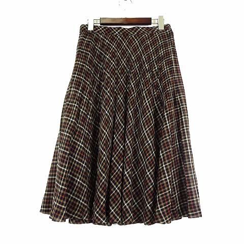 ダックス DAKS スカート ロング プリーツスカート フレア