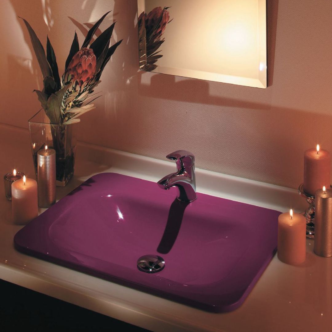 カクダイ 角型洗面器 パープルピンク #MR-493220P カクダイ #MR-493220P 角型洗面器⁄⁄パープルピンク KAKUDAI カクダイ