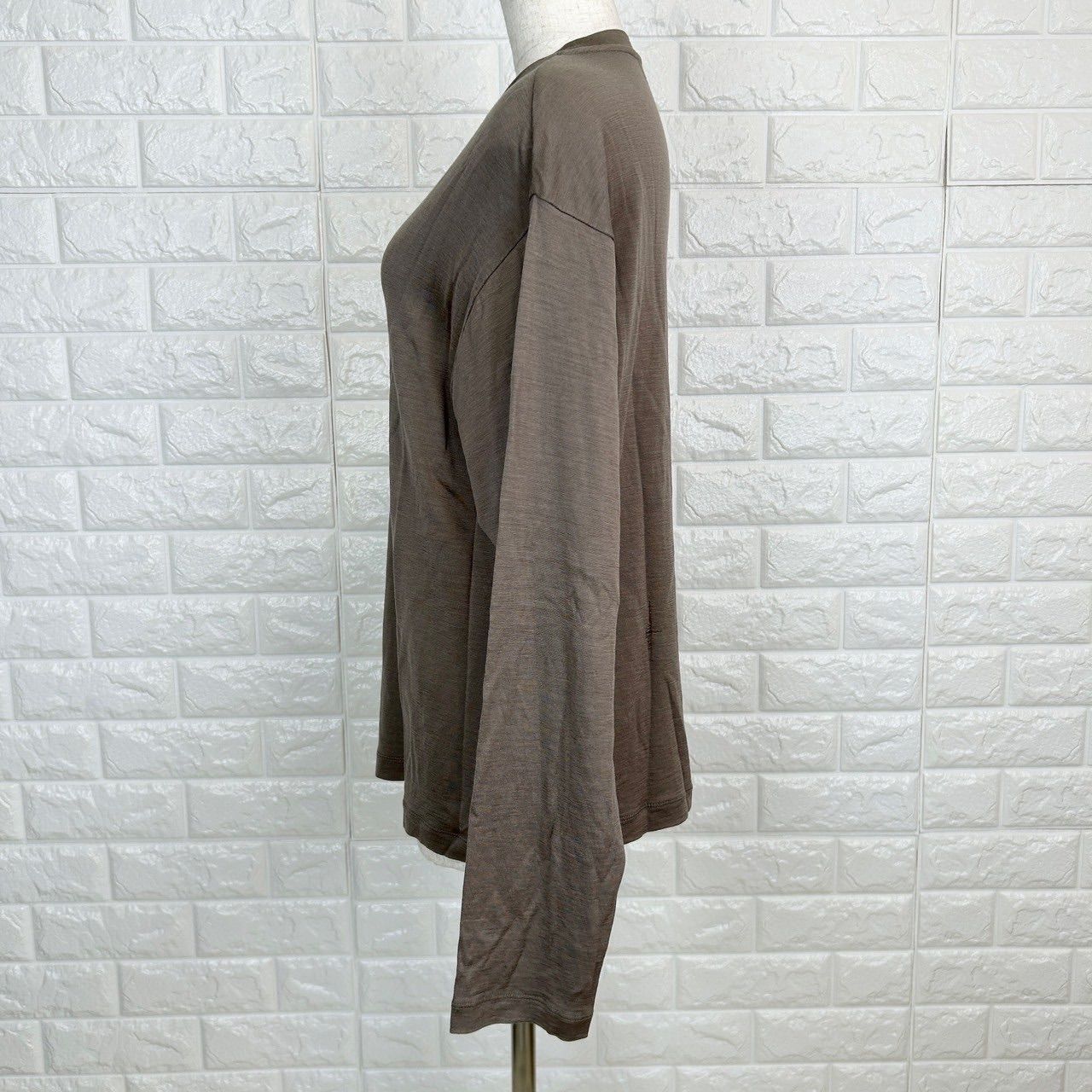 Steven Alan スティーブンアラン S ブラウン ロングスリーブTシャツ 