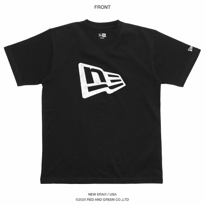 NEWERA Tシャツ 半袖 メンズ 黒 白 大きいサイズ ロゴ スポーツ