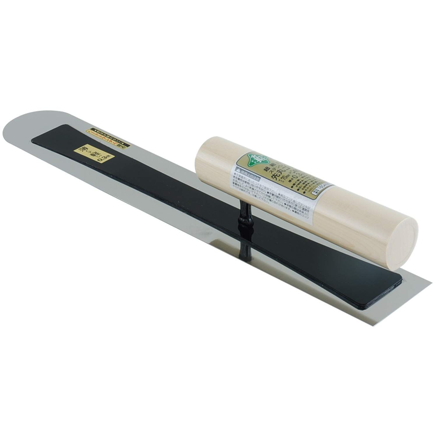 Size:420mm 緑長 超細巾ステン先丸鏝 0.3 420mm