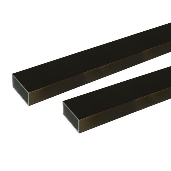 14営業日以内発送 ハイロジック 4549396004859 3100485 アルミ角パイプ 2m 2．0x30x70mm ブロンズ 2入 沖縄離島販売不可