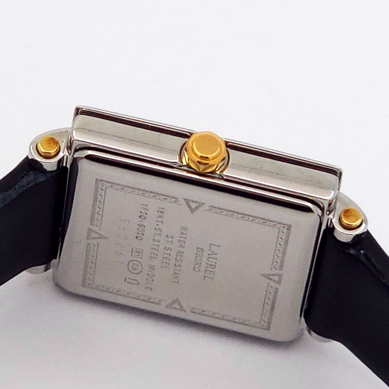 ☆美品 SEIKO セイコー ローレル 1F20-6D20 QZ 動作品 18KT+SS