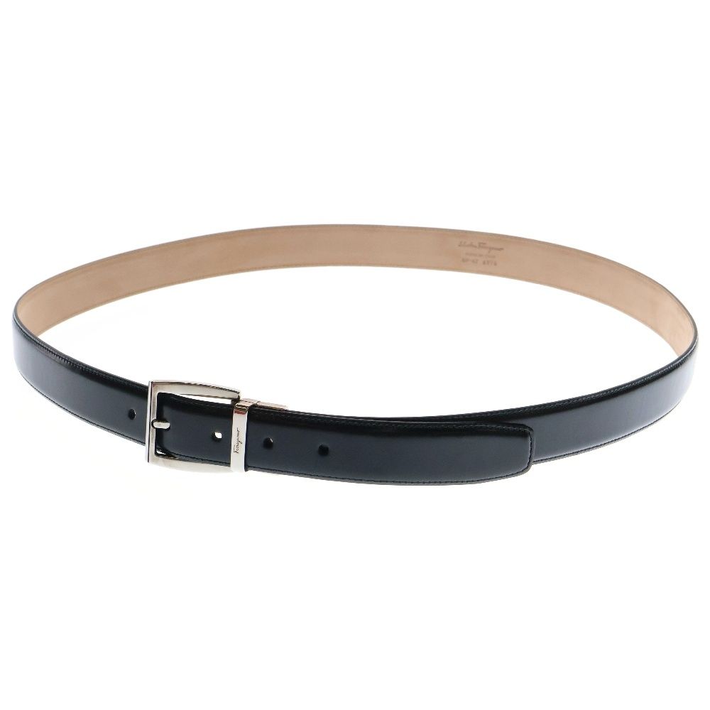 FERRAGAMO (フェラガモ) スクエアバックル リバーシブル レザーベルト  
