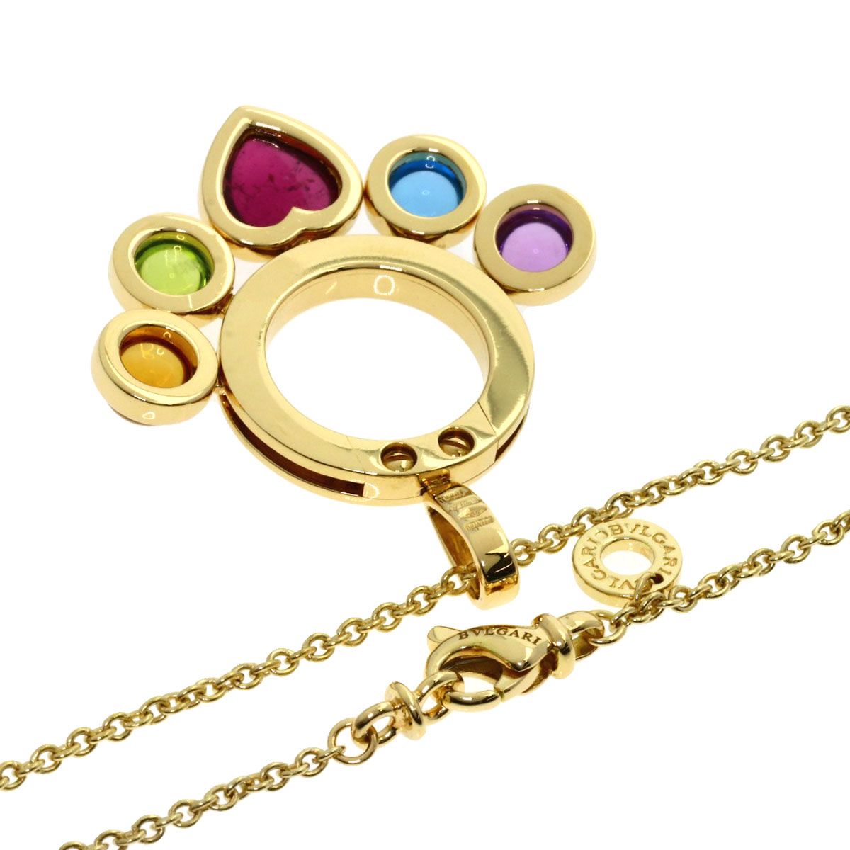 BVLGARI - ブルガリ アレグラ マルチカラー ネックレス K18YGの