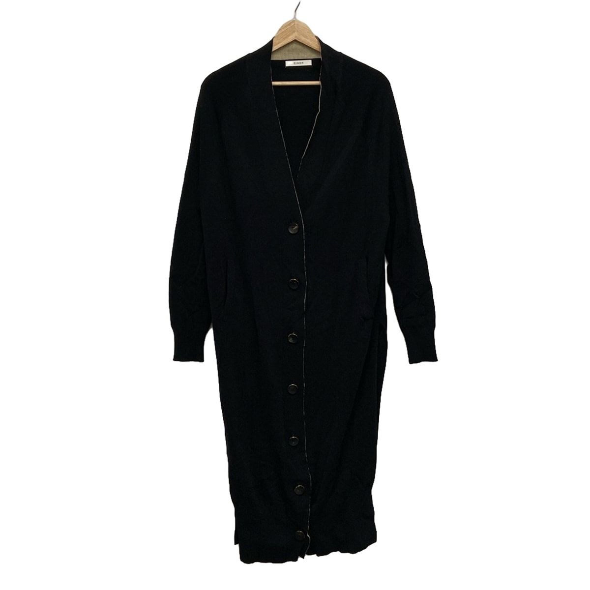 CINOH チノ カーディガン サイズ38 M レディース - 黒 長袖|ロング丈