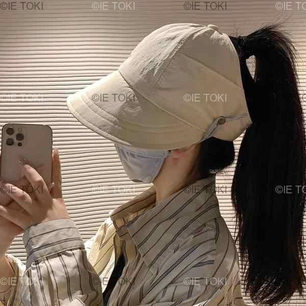 【特別セール品】 夏つば広サンハット女性太陽の帽子折りたたみ調節可能な屋外 服&ファッション小物